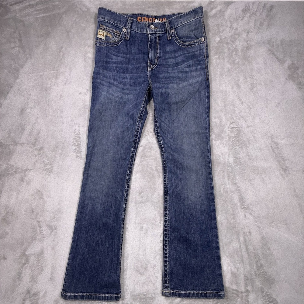 Cinch Ian Jeans Slim Bootcut Medium Wash Western Denim Mens 29x30